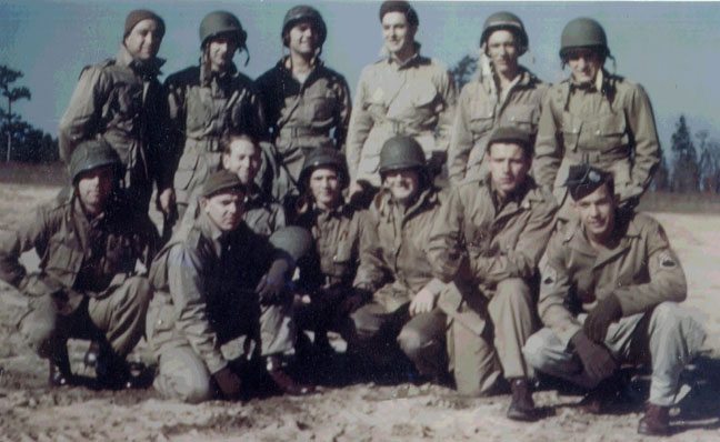 Image 551st Parachute Infantry Battalion, before a practice jump, Camp Mackall.