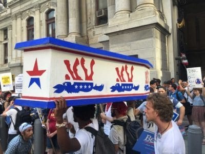 DNC Coffin