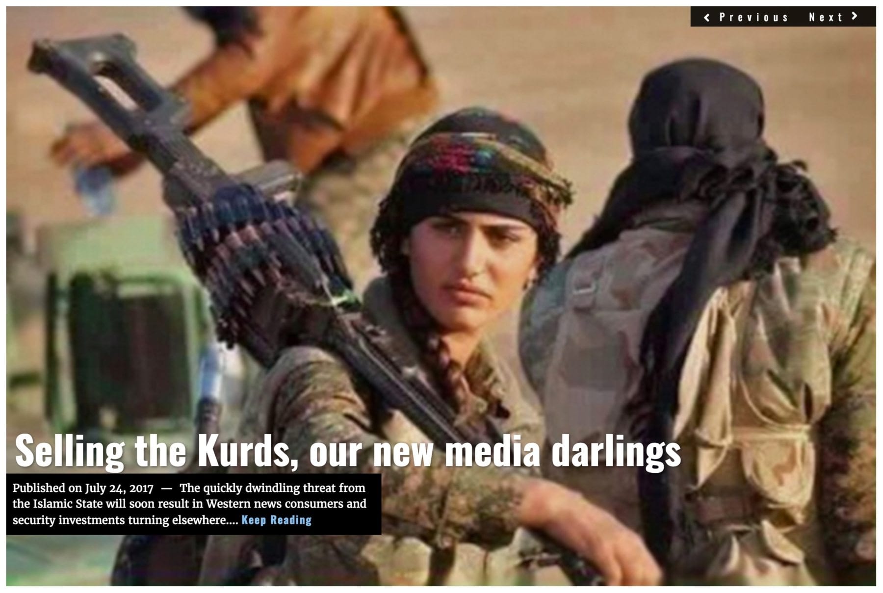 Image Lima Charlie News headline Kurds