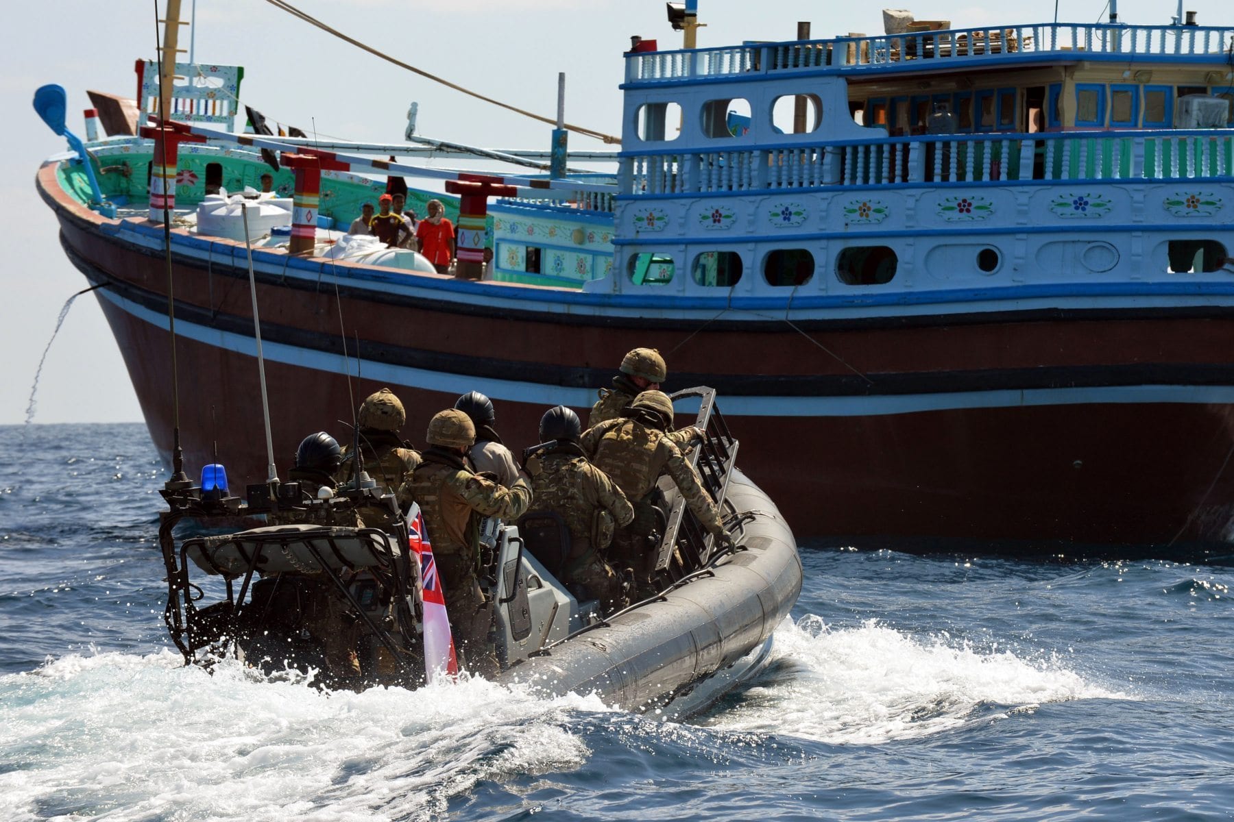 Image Combined Maritime Forces (Royal Marines) board a dhow