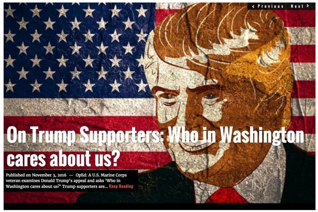 Image On Trump Supporters: Who in Washington Cares About Us?