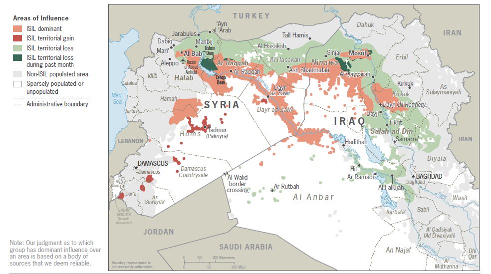 Image map ISIS Syria