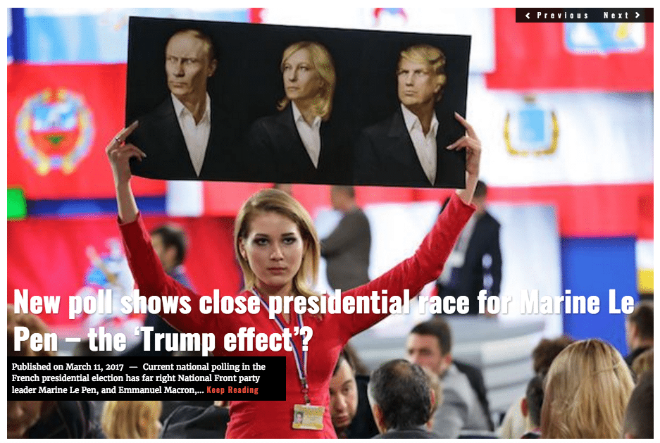 Image Marine Le Pen Lima Charlie headline