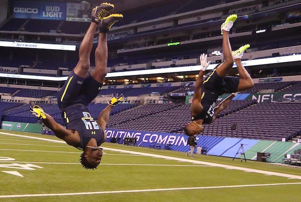 Image Michael Tyson Jabrill Peppers NFL CombineMichael Tyson Jabrill Peppers NFL Combine