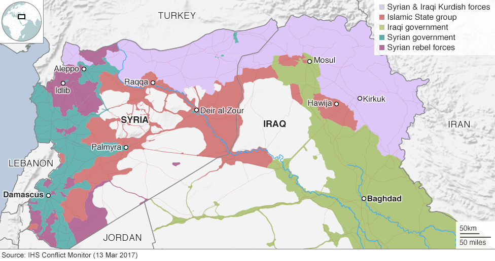 Image Syria Iraq map MAR13