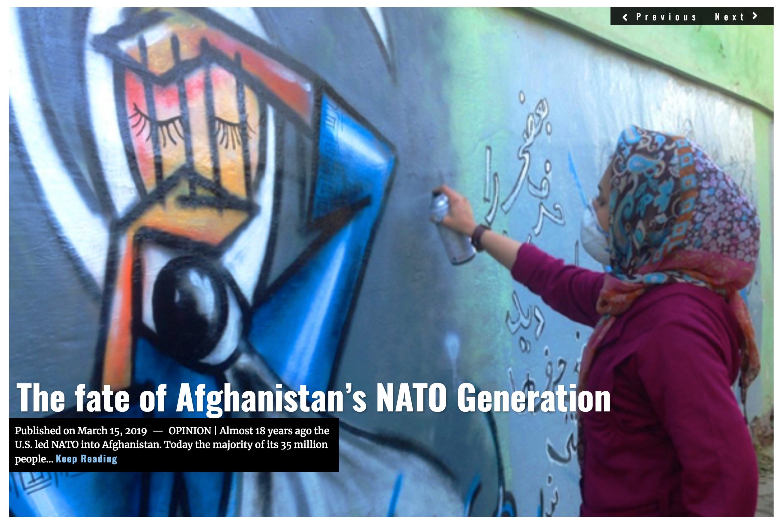 Image Lima Charlie News Headline Afghanistans NATO Generation Doug Brooks MAR 15 2019