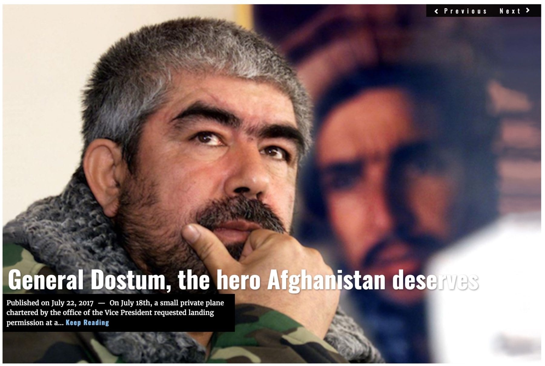 Image Lima Charlie News headline General Dostum