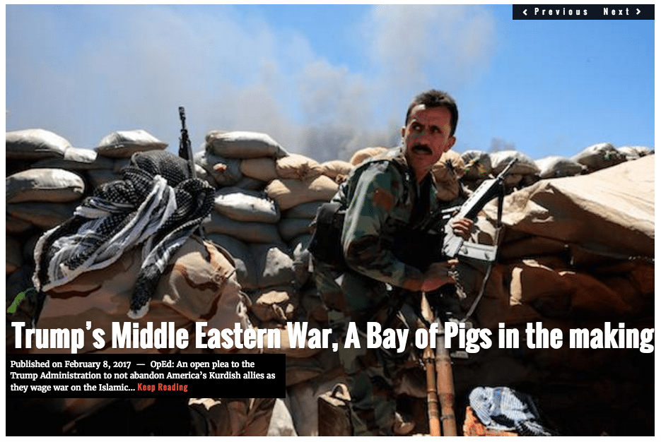 Image Lima Charlie News headline Bay of Pigs Kurds