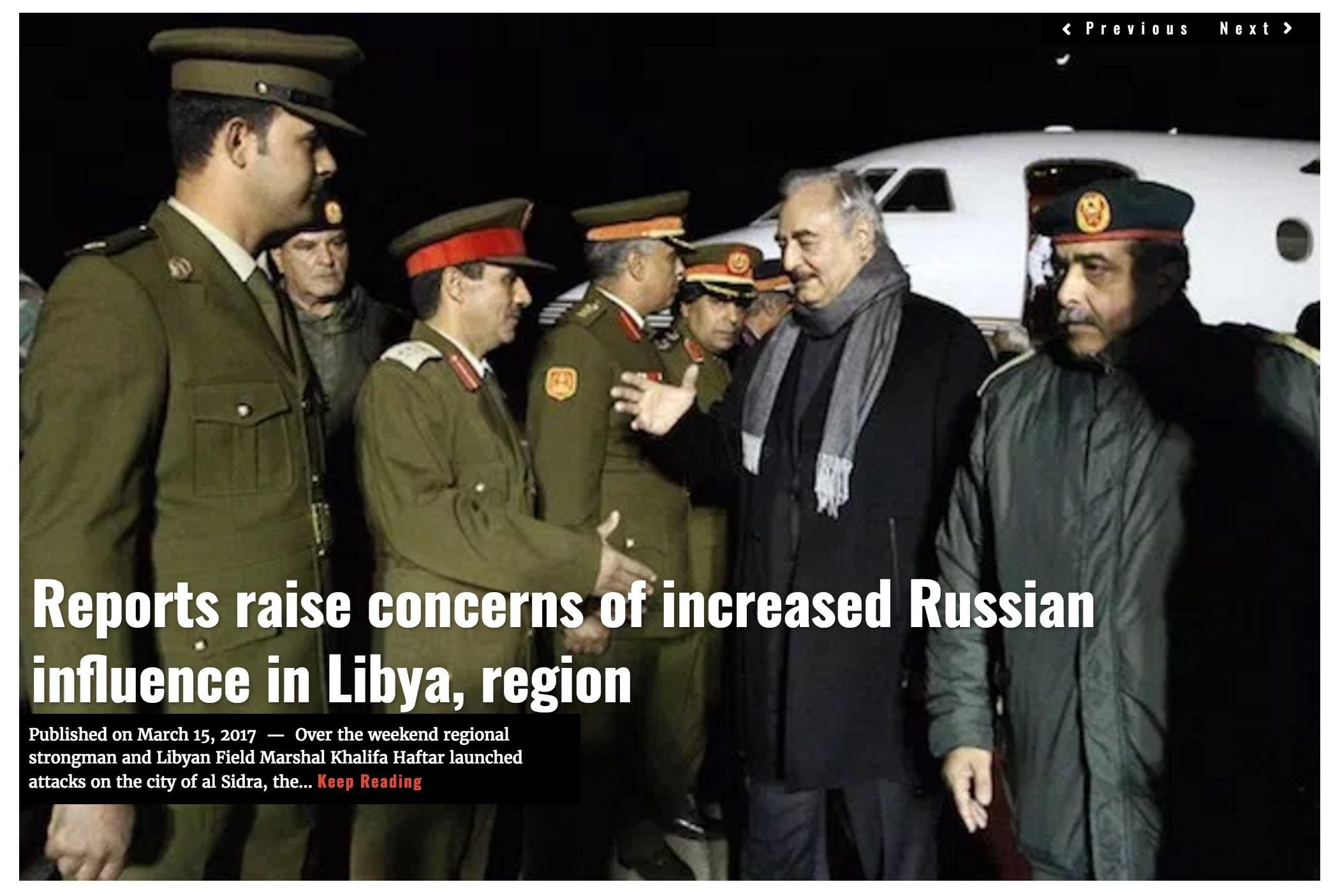 Lima Charlie News headline Libya