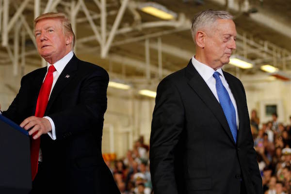 Image headline Mattis and Trump, a rift between a warrior and a civilian widens over sex