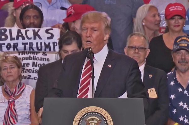 Image President Trump's rally in Phoenix Arizona