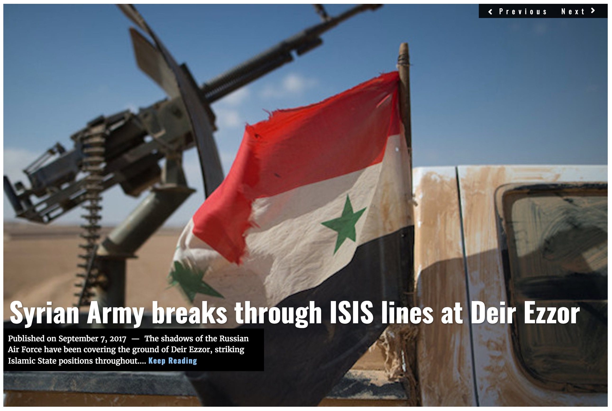 Image Lima Charlie News Headline Syrian Army Dier Ezzor SEPT7