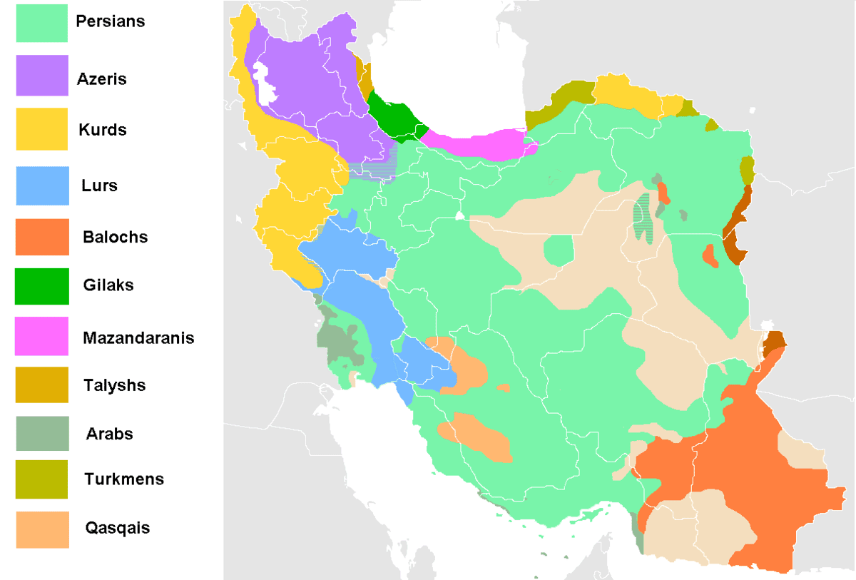 Image Ethnic map of Iran