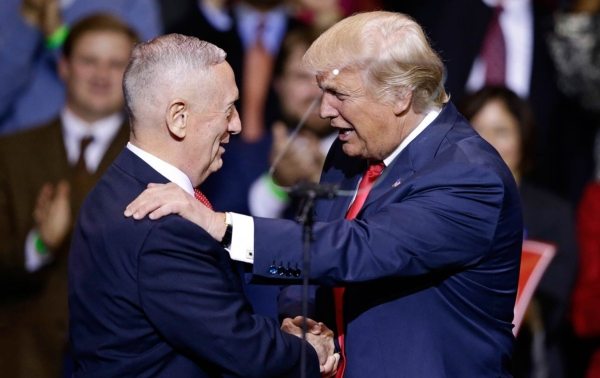 Image Secretary Mattis and Donald Trump