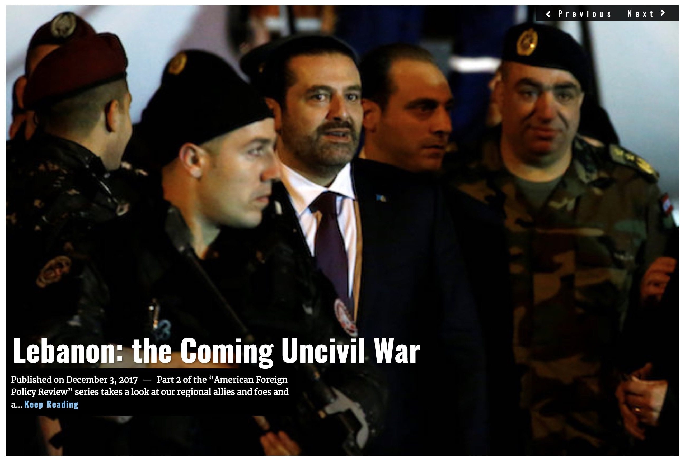 Image Lima Charlie News Headline Lebanon Civil War DEC3 J.Sjoholm