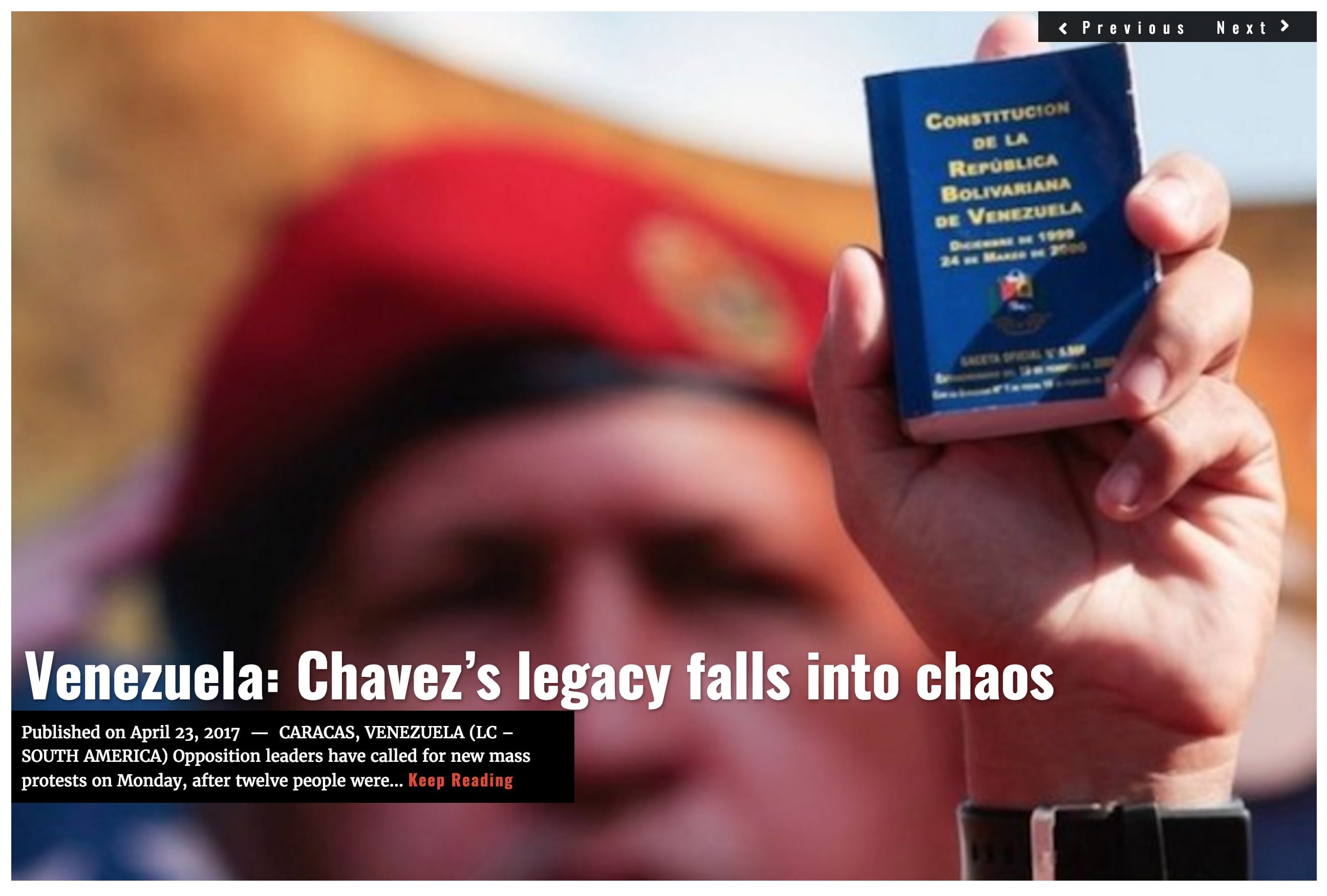 Image Lima Charlie News Headline Venezuela APR22