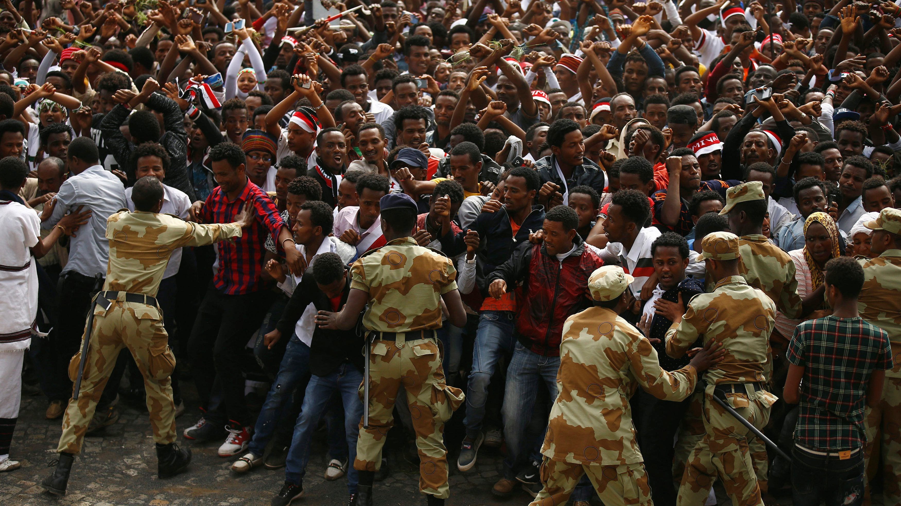 Image Ethnic Somalis and ethnic Oromos clashed last week leaving dozens dead [Image courtesy of Quartz]. 