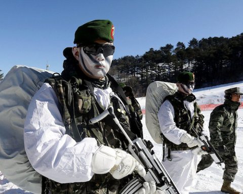 Image South Korea, U.S. suspend military exercises until after Winter Olympics