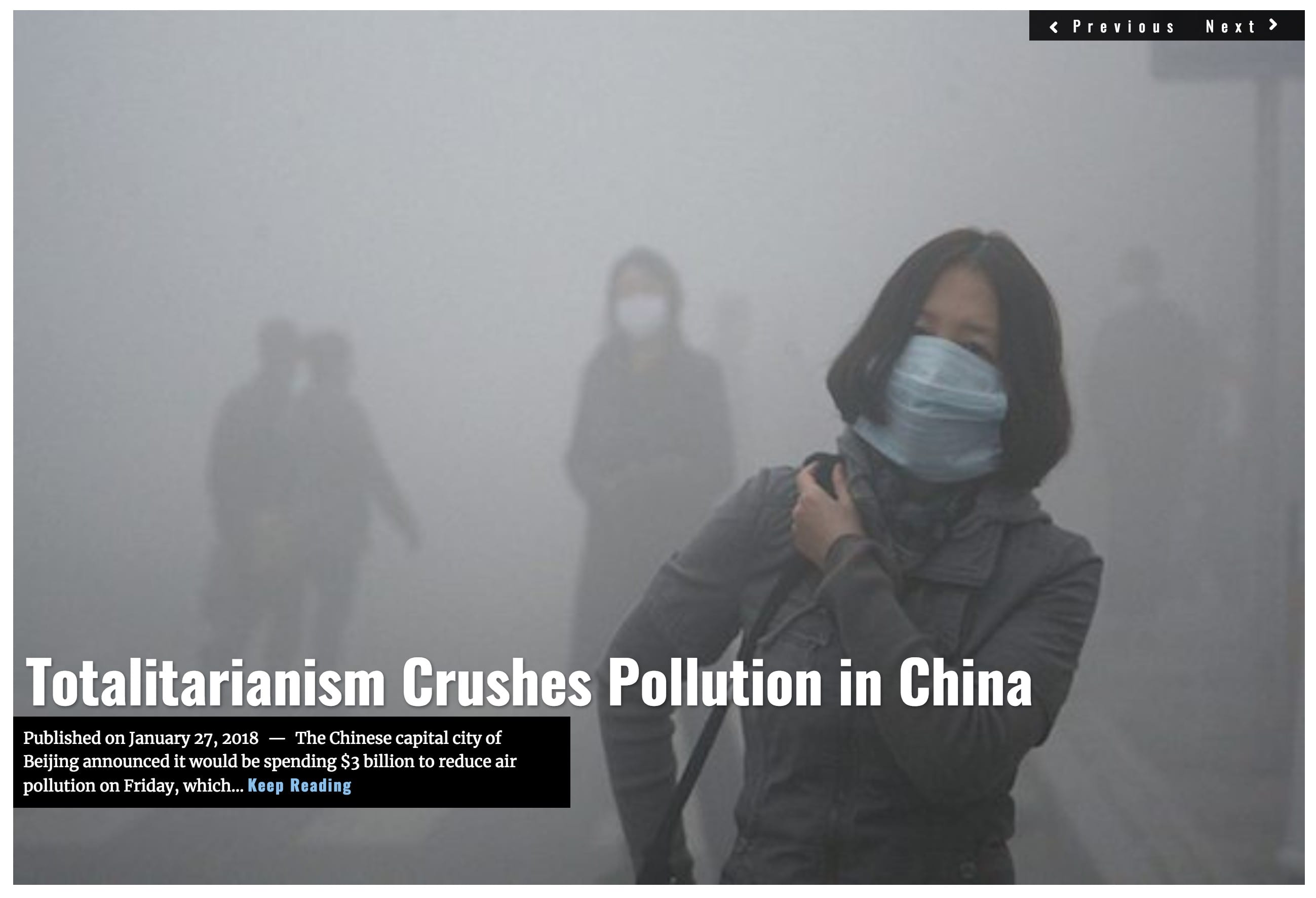 Image Lima Charlie News Headline China pollution JAN 27 2018