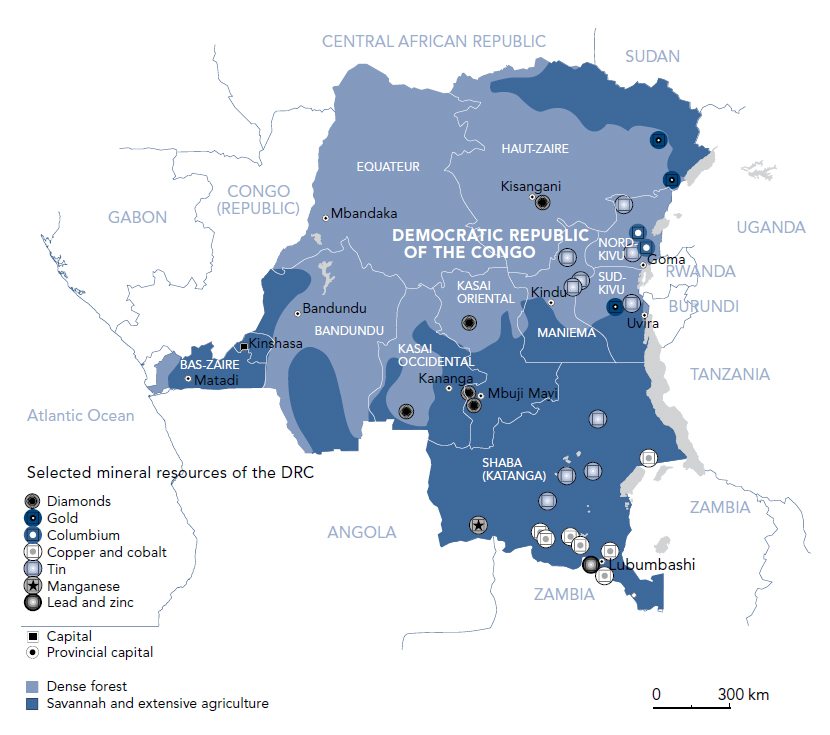 Image map Congo minerals