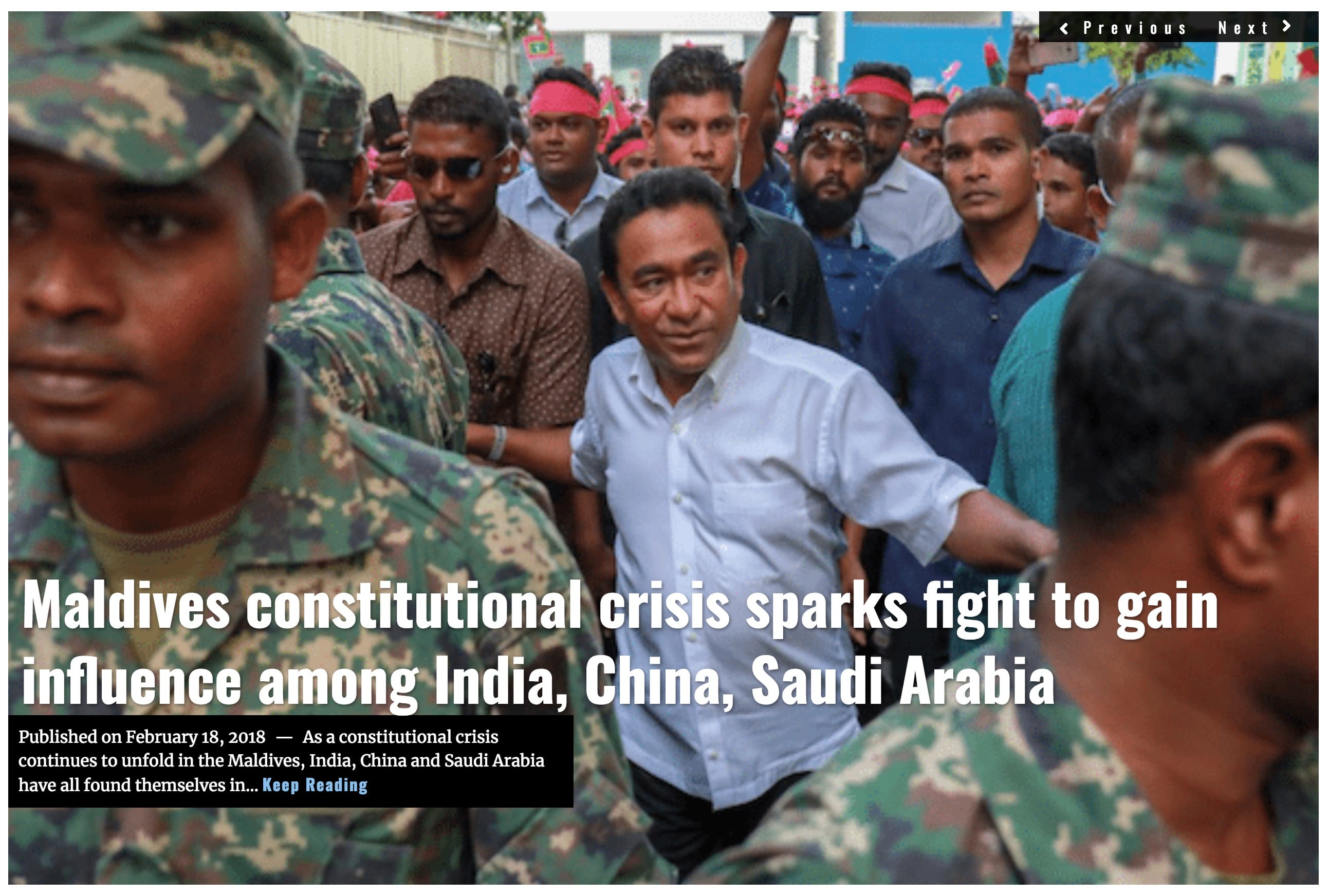 Image Lima Charlie News Headline Maldives Crisis