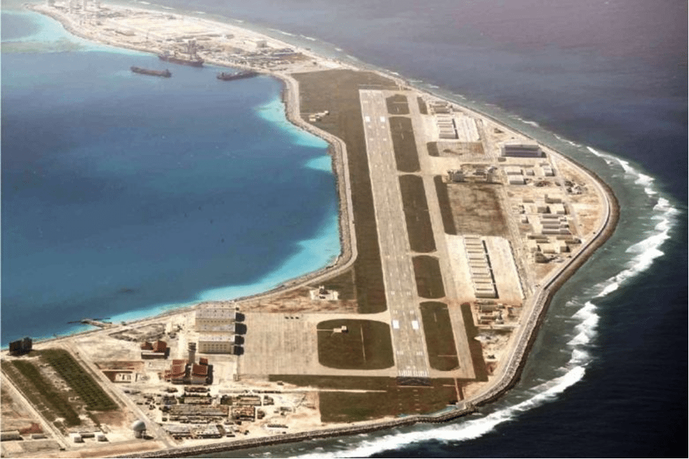 Image (Air strip recently constructed on Subi Reef. Photograph: Inquirer.net/Philippine Daily Inquirer)