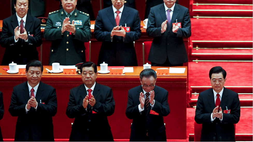 Image Xi at the 18th National People’s Congress [AFP]