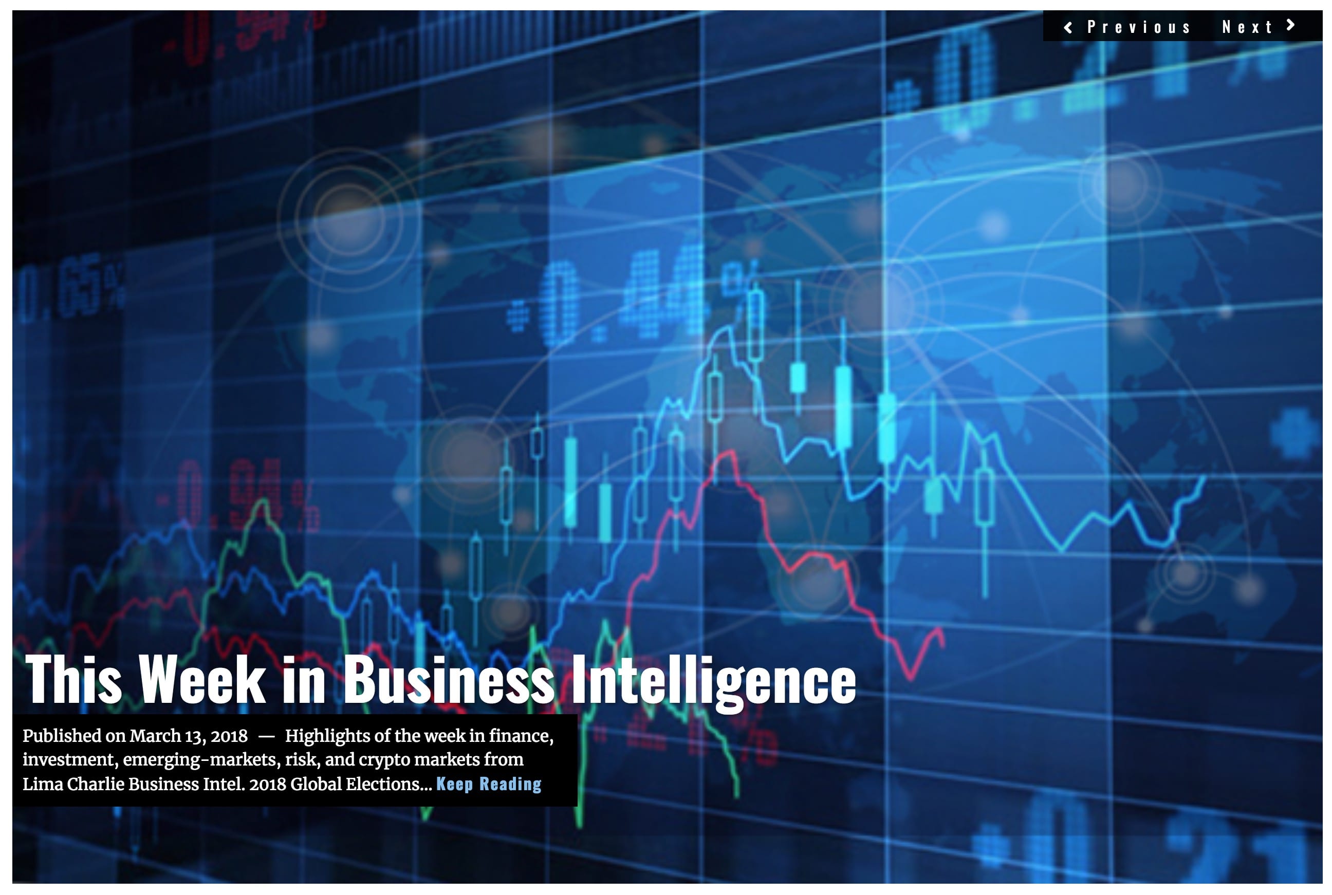 Image Lima Charlie News Headline Week in Business Intelligence MAR 13 2018