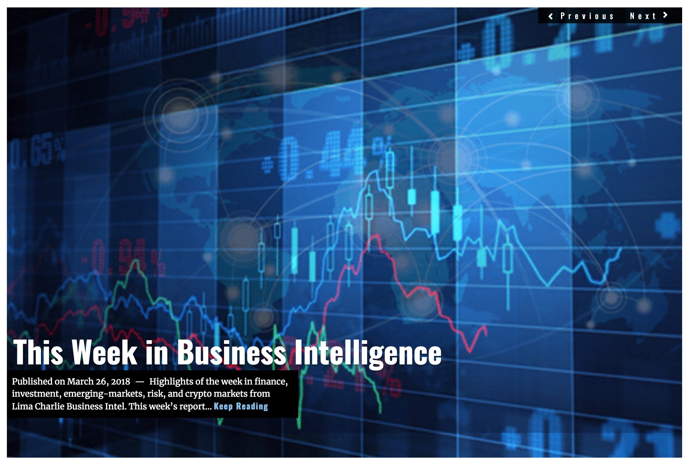 Image Lima Charlie News Headline Week in Business Intelligence MAR 26 2018