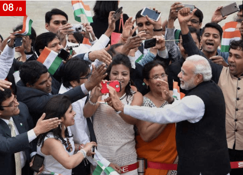 Image (Prior to signing the agreement, Prime Minister Narendra Modi greeted members of the Indian Community upon arrival at Seoul Air Base, in Seoul, South Korea. | Source PTI)