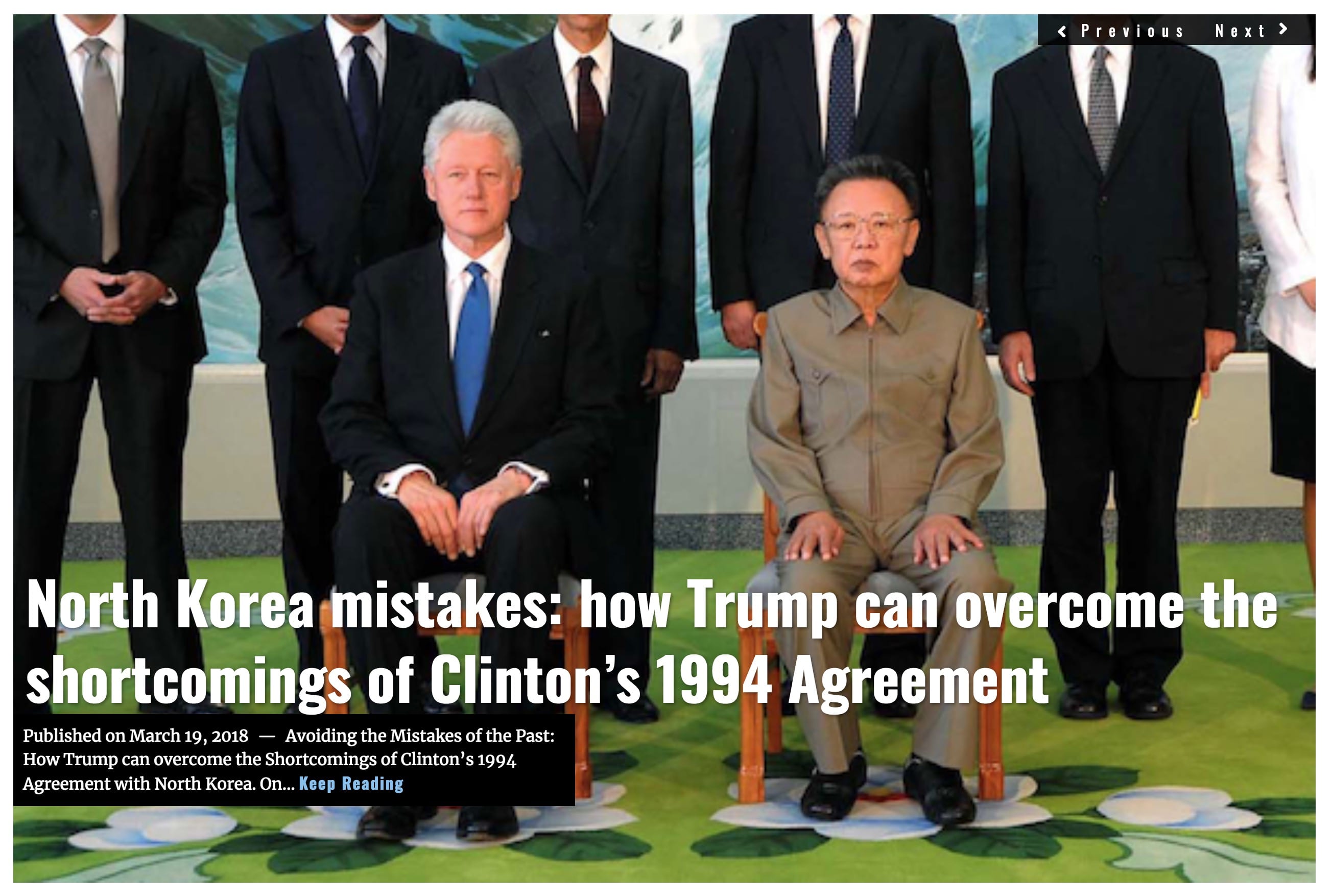 Image Lima Charlie News Headline North Korea Clinton mistakes MAR 19 2018