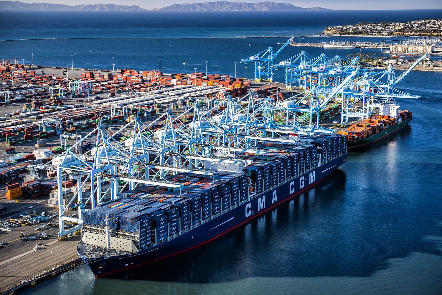 Image [The Port of Los Angeles, also called America's Port, is one of the US's largest seaports]