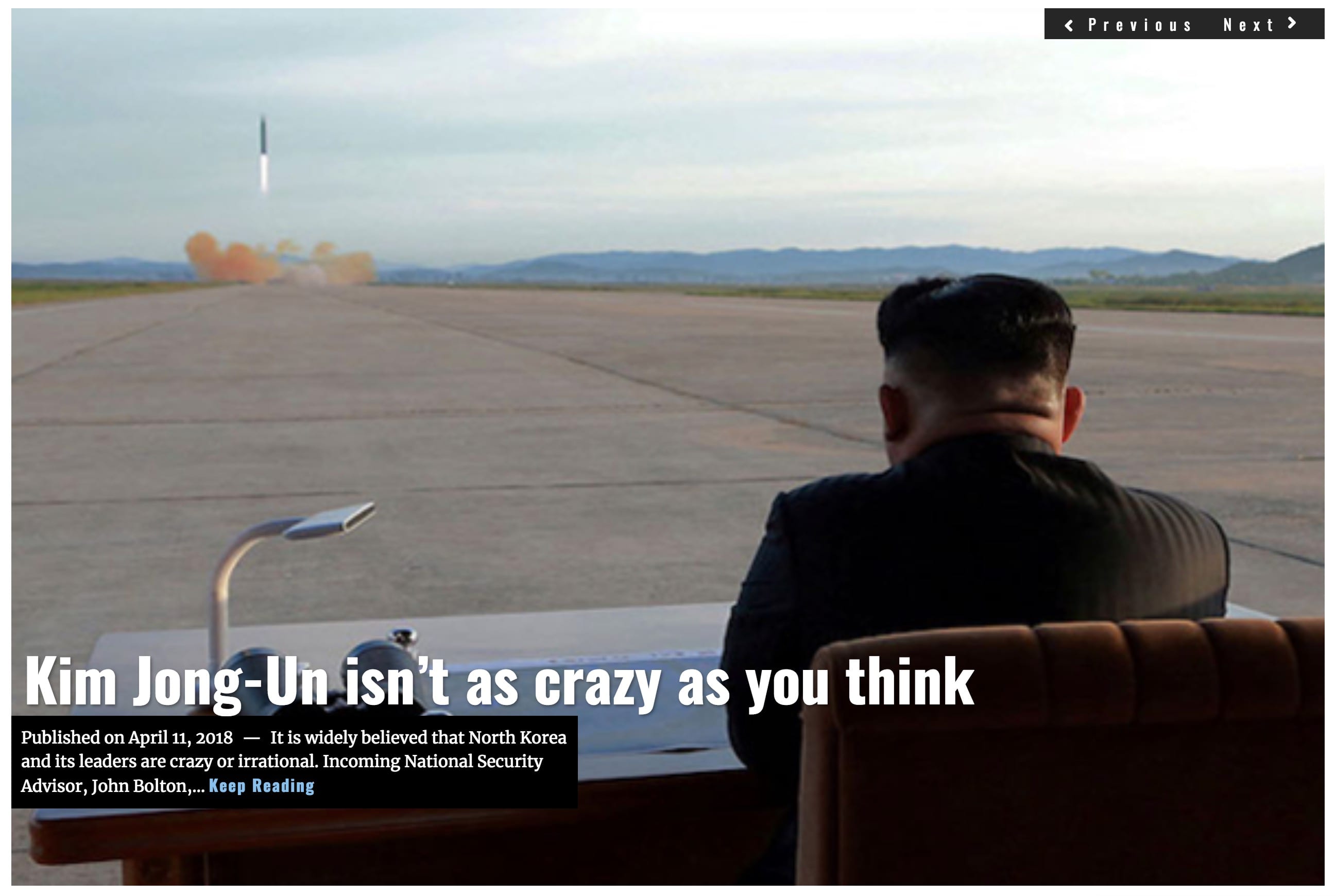 Image Lima Charlie News Headline Kim Jong-Un Crazy APR 11 2018