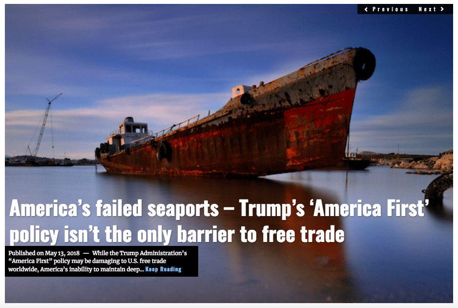 Image Lima Charlie News Headline America's Failed Ports G.Busch MAY 13 2018