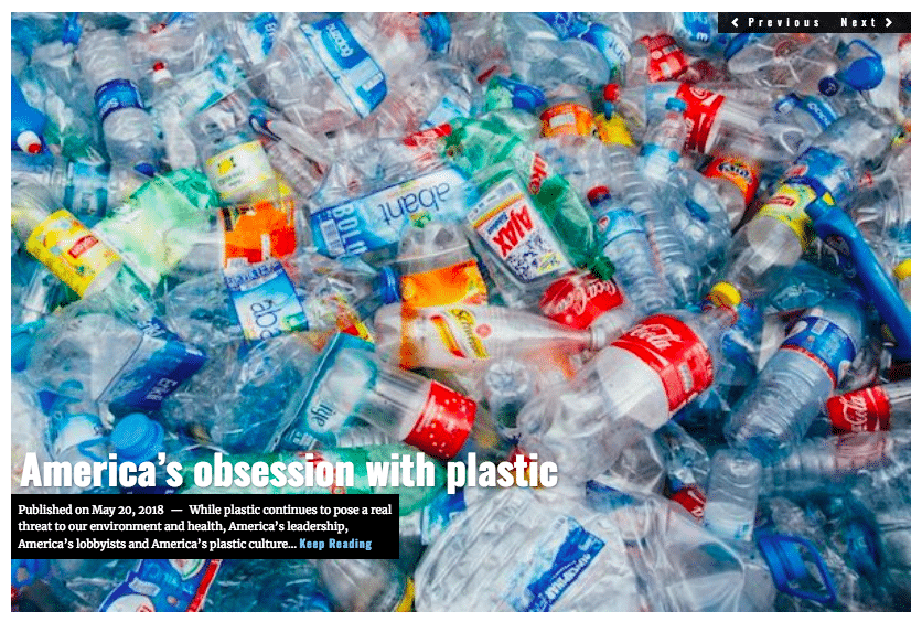 Image Lima Charlie News Headline Americas obsession with plastic