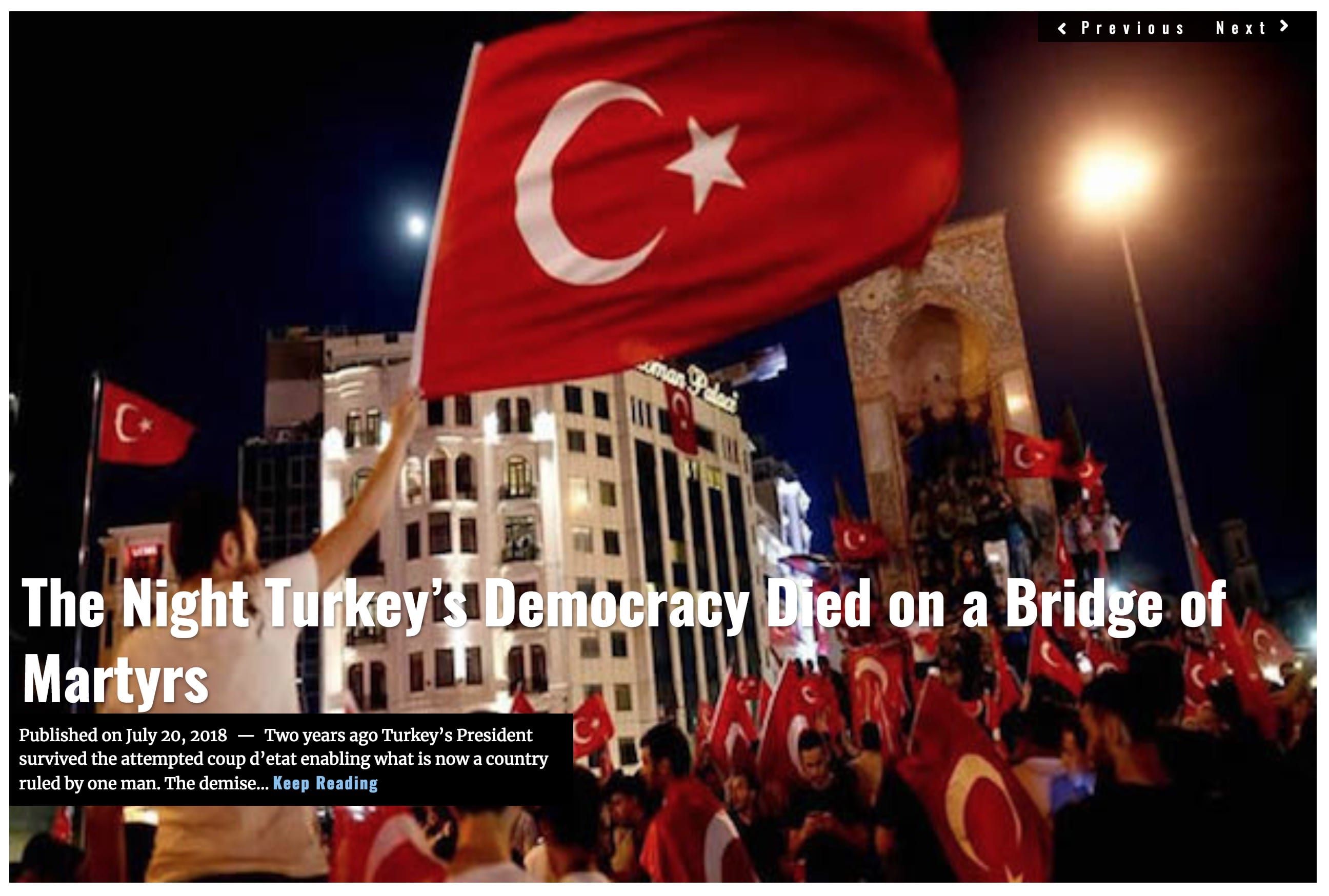 image Lima Charlie News Headline Turkey Bridge of Martyrs JUL 20 2018