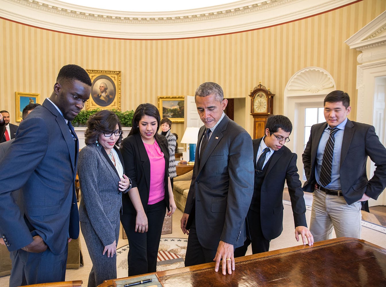 Image President Barack Obama meets with Dreamers, Feb. 4, 2015. (White House Photo by Pete Souza)