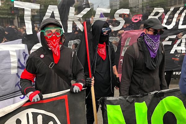 Image Unite the Right 2 - Heavy on the left, not so much right [Lima Charlie News][Photo: Anthony A. LoPresti]