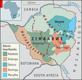 Zimbabwe Map 2008 