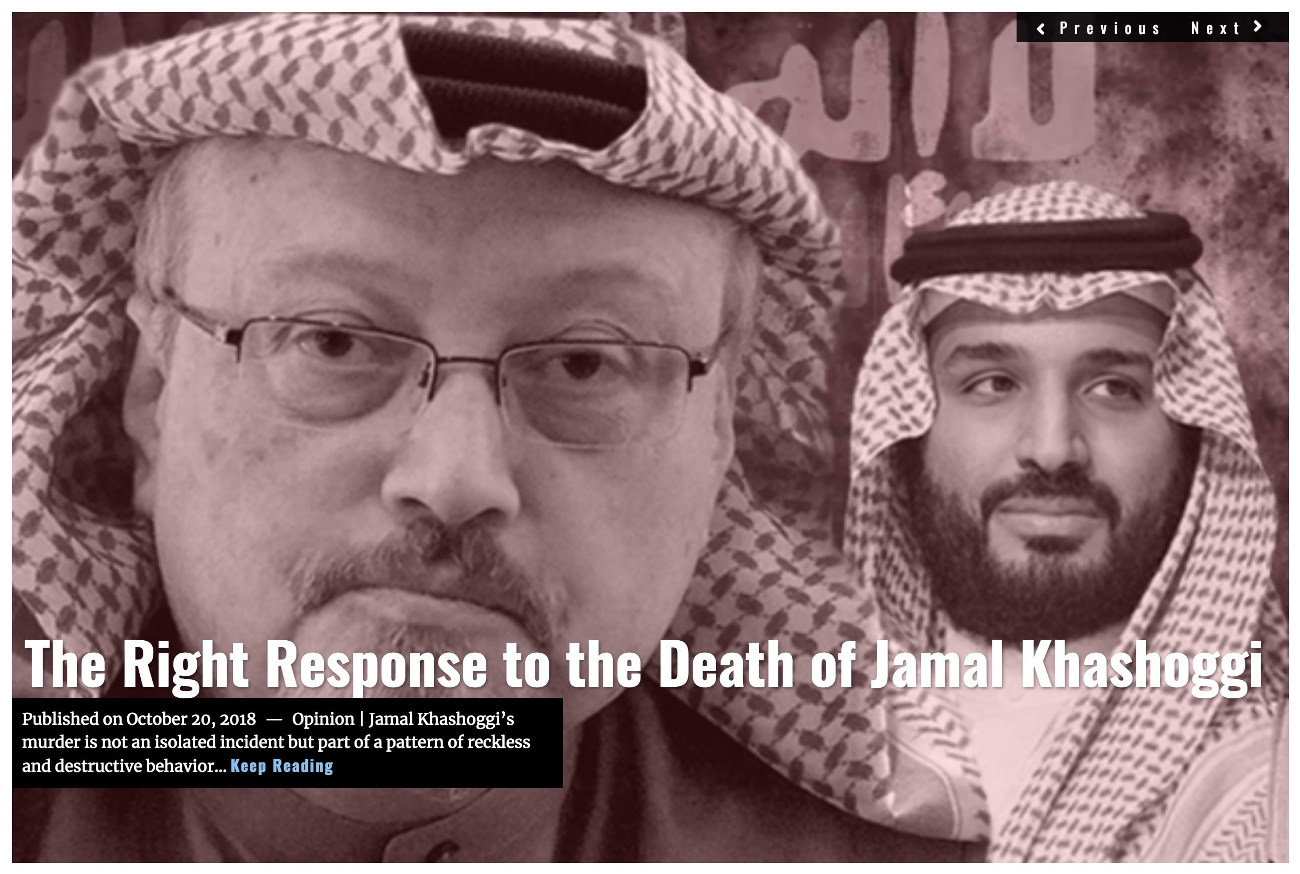 Image Lima Charlie News Headline - Death of Jamal Khashoggi OCT 2018