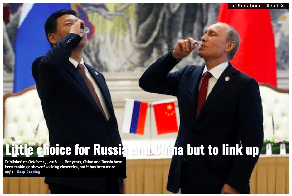 Image Lima Charlie News Headline Little Choice for Russia and China OCT 17 2018