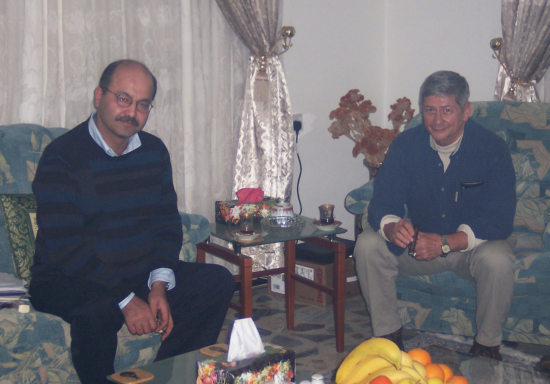 Image Author Col. Norvell DeAtkine (rt) Meeting with Kurdish leader Barham Salih, now President of Iraq.