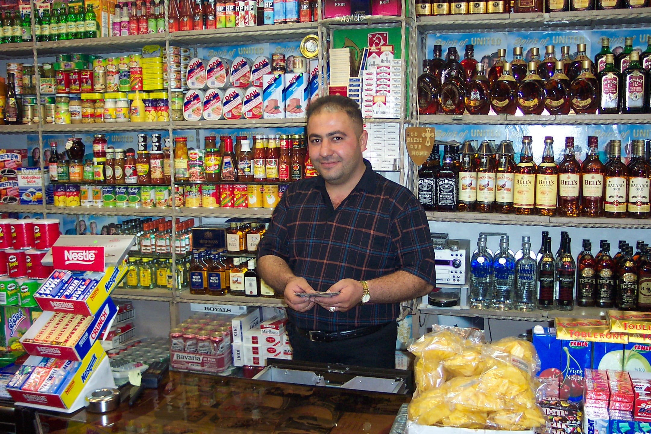 Image A liquor store in Suleimaniya, Iraqi Kurdistan [Photo: Col. Norvell DeAtkine]