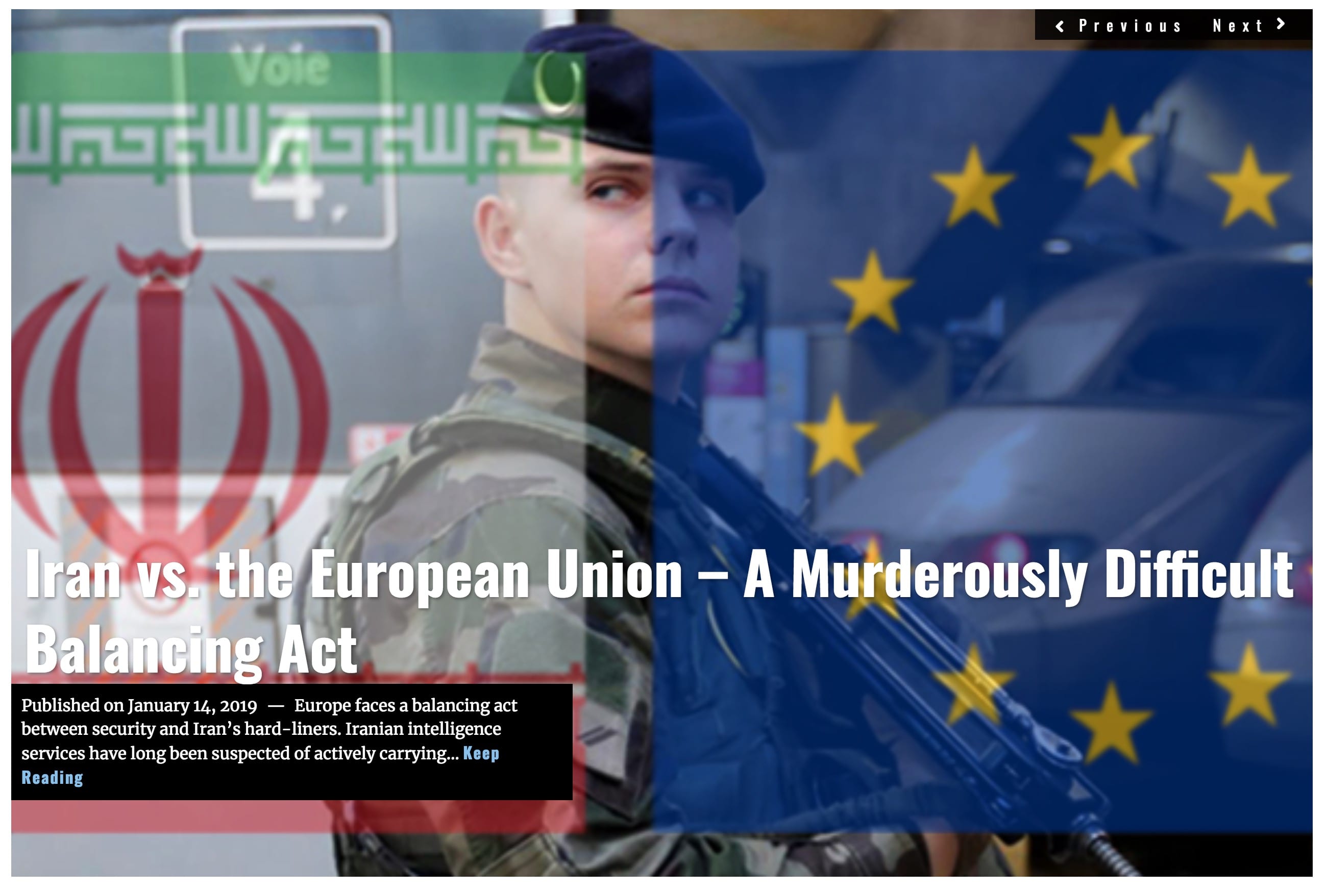 Image Lima Charlie News Headline Iran vs. the European Union - JAN 14 2019