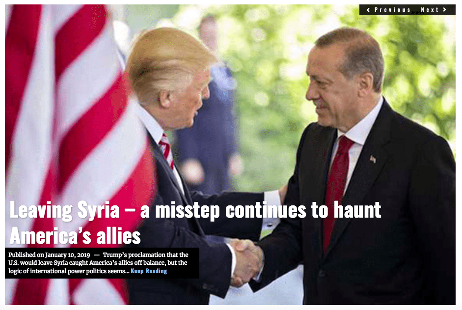 Image Lima Charlie News Headline Leaving Syria Trump's Mistake JAN 10 2019