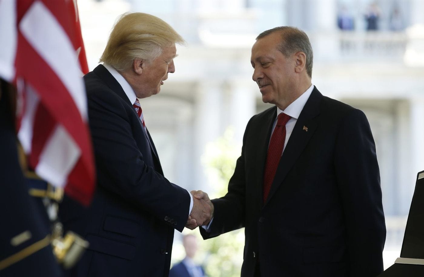 Image [President Trump with Turkey's President Recep Tayyip Erdogan, May 16, 2017. (JOSHUA ROBERTS / REUTERS)]