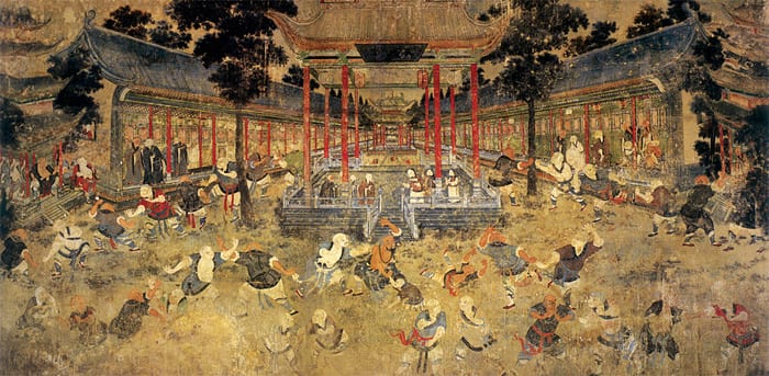 Image [Mural painting, Shaolin Monastery, Henan Province, China.]