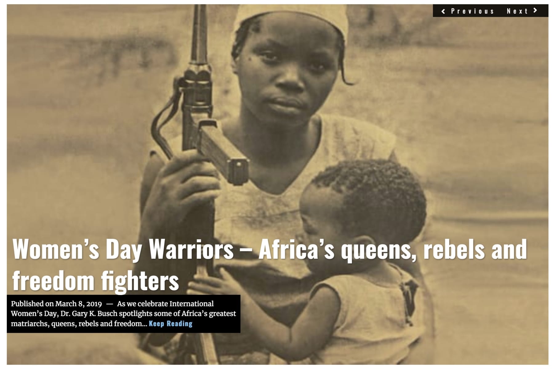 Image Lima Charlie News Headline Womens Day Africa MAR 8 2019