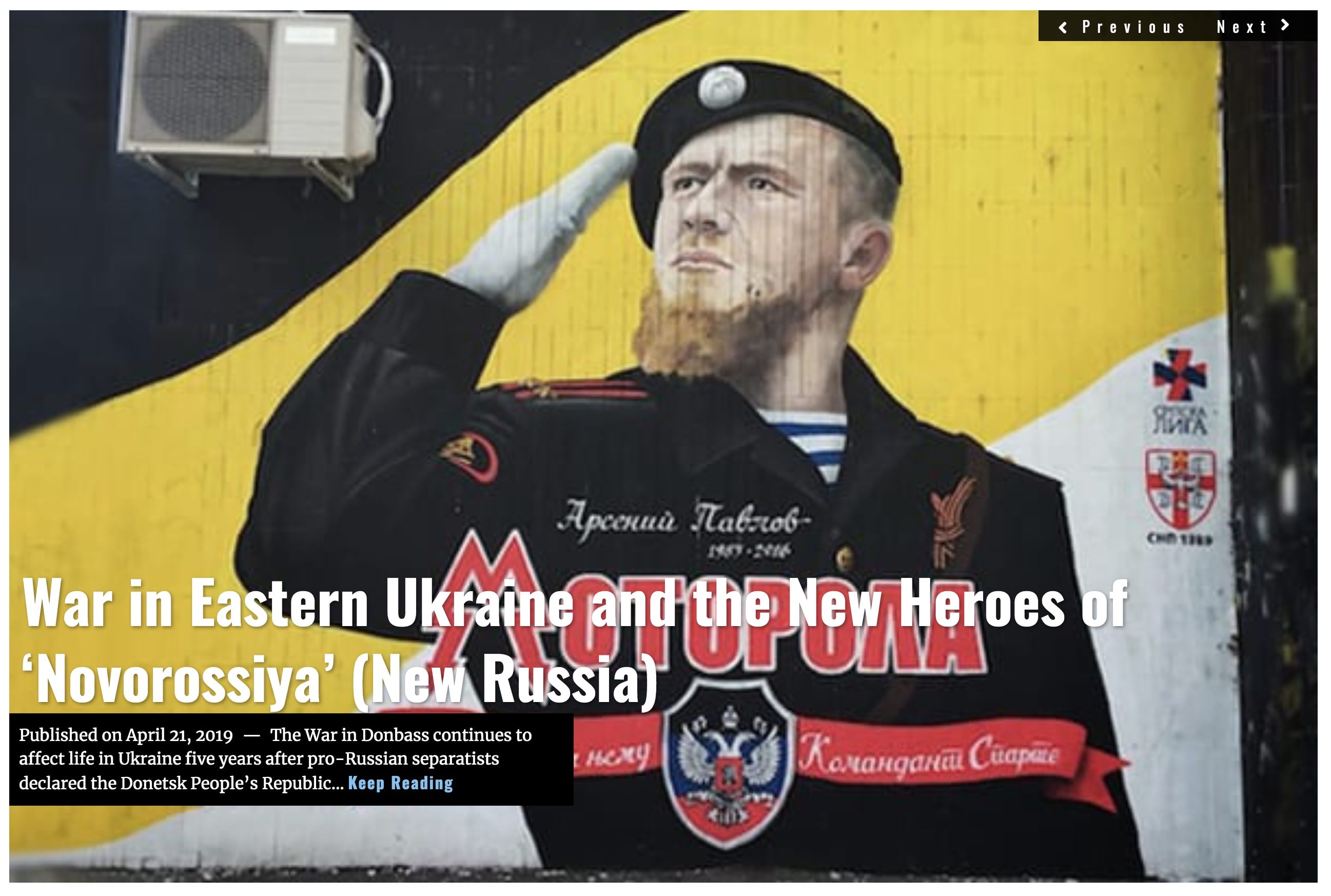 Image War in Eastern Ukraine and the New Heroes of ‘Novorossiya’ (New Russia)