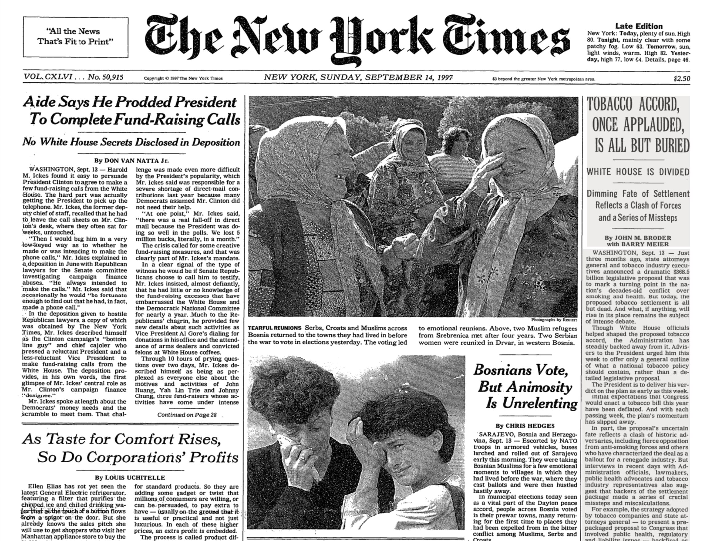 Image NY Times Bosnian War election